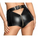 NOIR - ELASTYCZNE SKĄPE MAJTKI Z PASKIEM Z TYŁU W KOLORZE CZARNYM