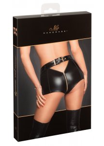 NOIR - ELASTYCZNE SKĄPE MAJTKI Z PASKIEM Z TYŁU W KOLORZE CZARNYM