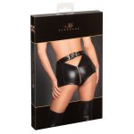 NOIR - ELASTYCZNE SKĄPE MAJTKI Z PASKIEM Z TYŁU W KOLORZE CZARNYM