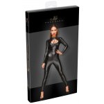 NOIR - KOMBINEZON Z OKRĄGŁYM DEKOLTEM I METALOWYM PIERŚCIENIEM