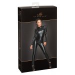 NOIR - ELASTYCZNY KOMBINEZON Z DŁUGIM RĘKAWEM I TALIOWANYM KROJU