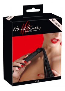 PEJCZ BDSM CZARNY/SILICONE WHIP