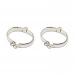 OHMAMA - METALOWE KAJDANKI NA NADGARSTKI Z KŁÓDKĄ