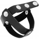 OHMAMA - CZARNA SKÓRZANA KLATKA NA JĄDRA