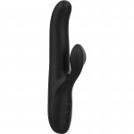 OHMAMA - ELASTYCZNY WIBRATOR KRÓLICZEK WIELOFUNKCYJNY CZARNY