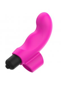 OHMAMA - SILIKONOWY WIBRATOR NA PALEC RÓŻOWY