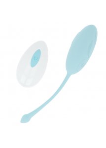 OHMAMA - JAJECZKO WIBRACYJNE Z PILOTEM 10 PRĘDKOŚCI NIEBIESKIE