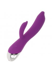 OHMAMA - SILNY WIBRATOR DELFIN 22 CM FIOLETOWY