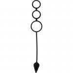 OHMAMA - SILIKONOWE PIERŚCIENIE Z WTYCZKĄ ANALNĄ CZARNE