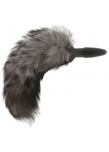 OHMAMA - SILIKONOWY KOREK ANALNY Z WŁOCHATYM OGONKIEM 12CM