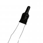 OHMAMA - SILIKONOWA NAKŁADKA NA PENISA LUB PALEC CZARNA