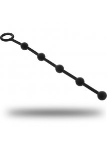 OHMAMA - SILIKONOWE KORALIKI ANALNE 23 CM CZARNE