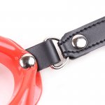 OHMAMA - KNEBEL W KSZTAŁCIE UST Z REGULOWANYM PASKIEM