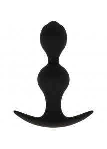 OHMAMA - SILIKONOWY PLUG ANALNY 12CM CZARNY