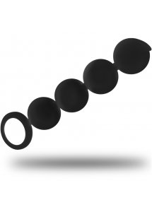 OHMAMA - SILIKONOWE KORALIKI ANALNE 15 CM CZARNE