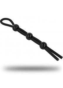 OHMAMA - SILIKONOWY PIERŚCIEŃ NA PENISA I JĄDRA CZARNY