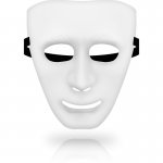 OHMAMA - BIAŁA MASKA NA TWARZ ONE SIZE