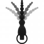 OHMAMA - SILIKONOWE WIBRACYJNE KORALIKI ANALNE CZARNE