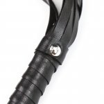 OHMAMA - CZARNY PEJCZ Z MIĘKKIM UCHWYTEM I SREBRNYM NITEM