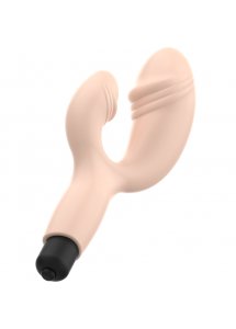 OHMAMA - PODWÓJNY WIBRATOR KRÓLICZEK DO STYMULACJI CIELISTY