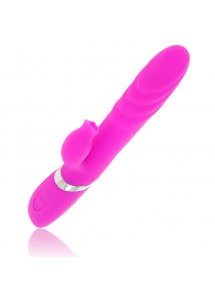 OHMAMA - WIBRATOR KRÓLICZEK Z FUNKCJĄ GÓRA DÓŁ RÓŻOWY