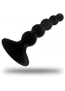 OHMAMA - POZIOMOWANA WTYCZKA ANALNA CZARNA