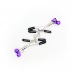 OHMAMA - ZACISKI NA SUTKI Z DZWONECZKAMI FIOLETOWE