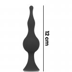 OHMAMA - ZESTAW 3 SILIKONOWYCH KORKÓW ANALNYCH CZARNE