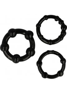 OHMAMA - ZESTAW 3 SILIKONOWYCH PIERŚCIENI RÓŻNE ROZMIARY