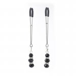 OHMAMA - SREBRNE ZACISKI NA SUTKI Z OZDOBNYMI ZAWIESZKAMI