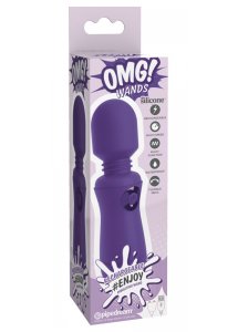 OMG - MASAŻER Z RUCHOMĄ GŁÓWKĄ I 7 TRYBAMI WIBRACJI FIOLETOWY