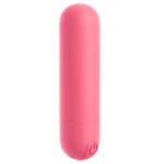 OMG - MINI WIBRATOR WIBROBULLET 10 TRYBÓW WIBRACJI 7,6CM RÓŻOWY