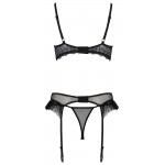 PASSION - SEKSOWNY KOMPLECIK OTWARTY BIUSTONOSZ PAS I STRINGI KERRIA SET