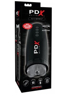 PDX ELITE - MASTURBATOR Z 2 PRĘDKOŚCIAMI 5 TRYBAMI WIBRACJI I 3 TRYBY SSANIA