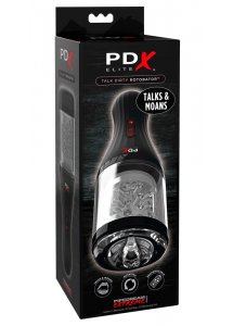 PDX ELITE - INNOWACYJNY MASTURBATOR GADAJĄCY JĘCZĄCY OBROTOWY
