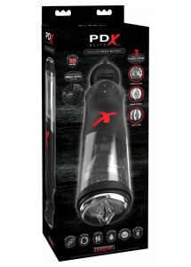 PDX ELITE - WIBRACYJNY MASTURBATOR Z 3 WYMIENNYMI OTWORAMI PRZYJEMNOŚCI