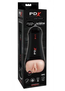 PDX ELITE - MASTURBATOR Z OTWOREM POCHWY I FUNKCJĄ JĘCZENIA
