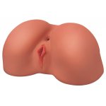 PDX PLUS - MASTURBATOR REALISTYCZNY TORS POŚLADKI Z POCHWĄ I ANUSEM BRĄZOWY