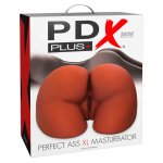 PDX PLUS - MASTURBATOR XL REALISTYCZNY TORS POŚLADKI Z POCHWĄ I ANUSEM BRĄZOWY