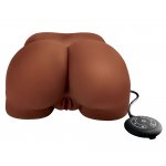 PDX PLUS - MASTURBATOR Z WIBRACJAMI POŚLADKI Z POCHWĄ I ANUSEM + PILOT