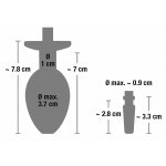 PENISPLUG - KOREK ANALNY Z WTYCZKĄ DO STYMULACJI CEWKI MOCZOWEJ