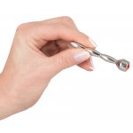 PENISPLUG - KOREK DO STYMULACJI CEWKI MOCZOWEJ Z CZERWONYM KAMIENIEM