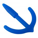 PENISPLUG - WTYCZKA PENISOWA ,,KOTWICA" ELASTYCZNA DO STYMULACJI CEWKI NIEBIESKA