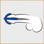 PENISPLUG - WTYCZKA PENISOWA ,,KOTWICA" ELASTYCZNA DO STYMULACJI CEWKI NIEBIESKA