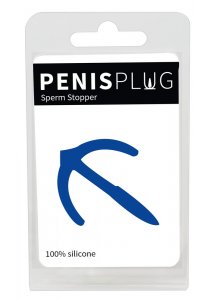 PENISPLUG - WTYCZKA PENISOWA ,,KOTWICA" ELASTYCZNA DO STYMULACJI CEWKI NIEBIESKA