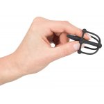 PENISPLUG - DYLATOR Z KULĄ KORKOWĄ I KLATKĄ NA ŻOŁĄDŹ I KULKAMI STYMULUJĄCYMI