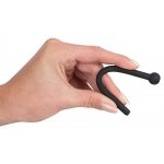 PENISPLUG - CZARNY DILATOR Z KULKĄ DO CEWKI MOCZOWEJ