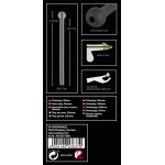 PENISPLUG - CZARNY DILATOR Z KULKĄ DO CEWKI MOCZOWEJ