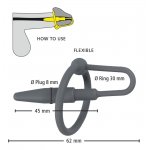 PENISPLUG - 2IN1 PIERŚCIEŃ NA PENISA I DYLATOR W JEDNYM