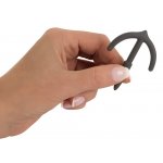 PENISPLUG - WTYCZKA PENISOWA ,,KOTWICA" ELASTYCZNA DO STYMULACJI CEWKI SZARY